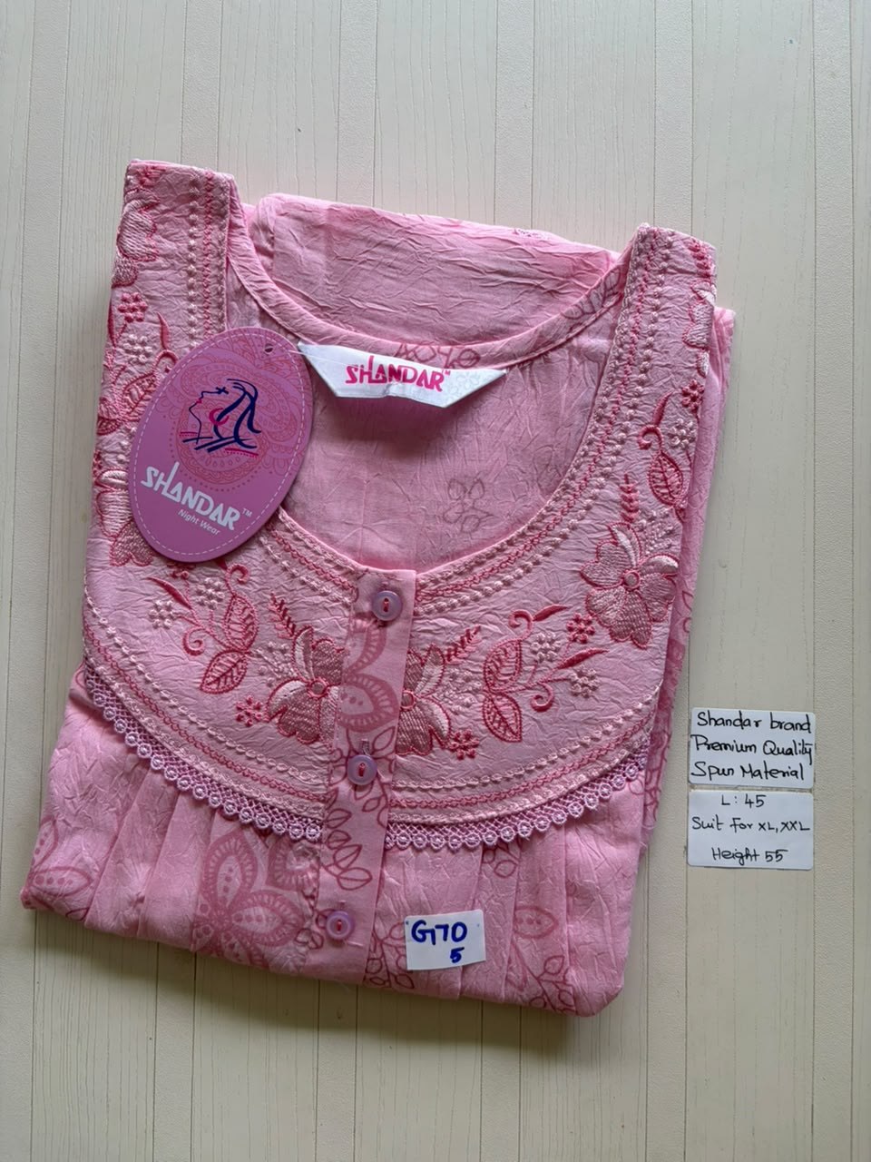 BS235 Shandar Spun nighty