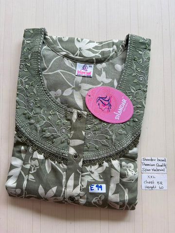 DSS116 Height Shandar Spun Nighty