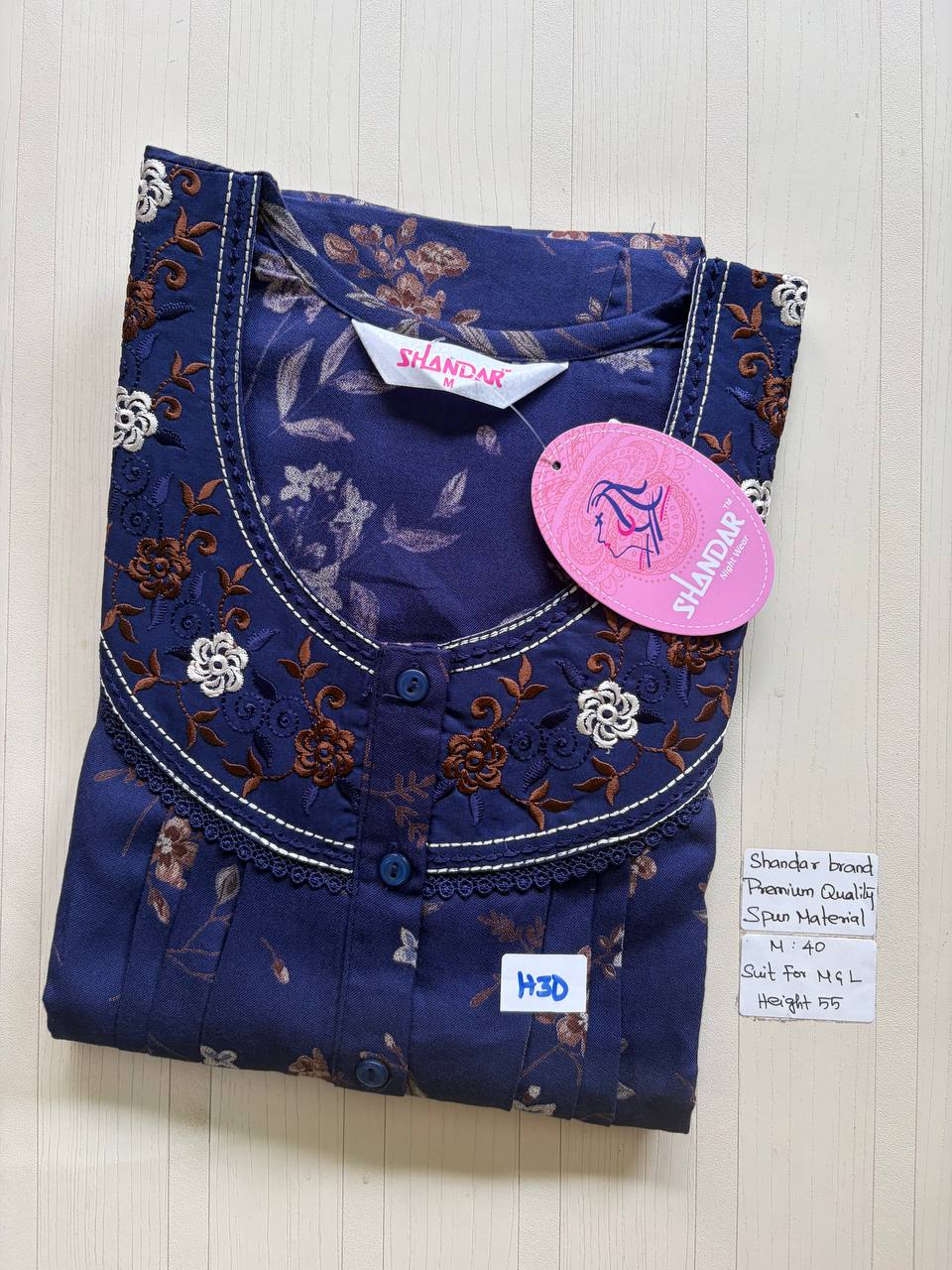 ASS093 Shandar Spun nighty