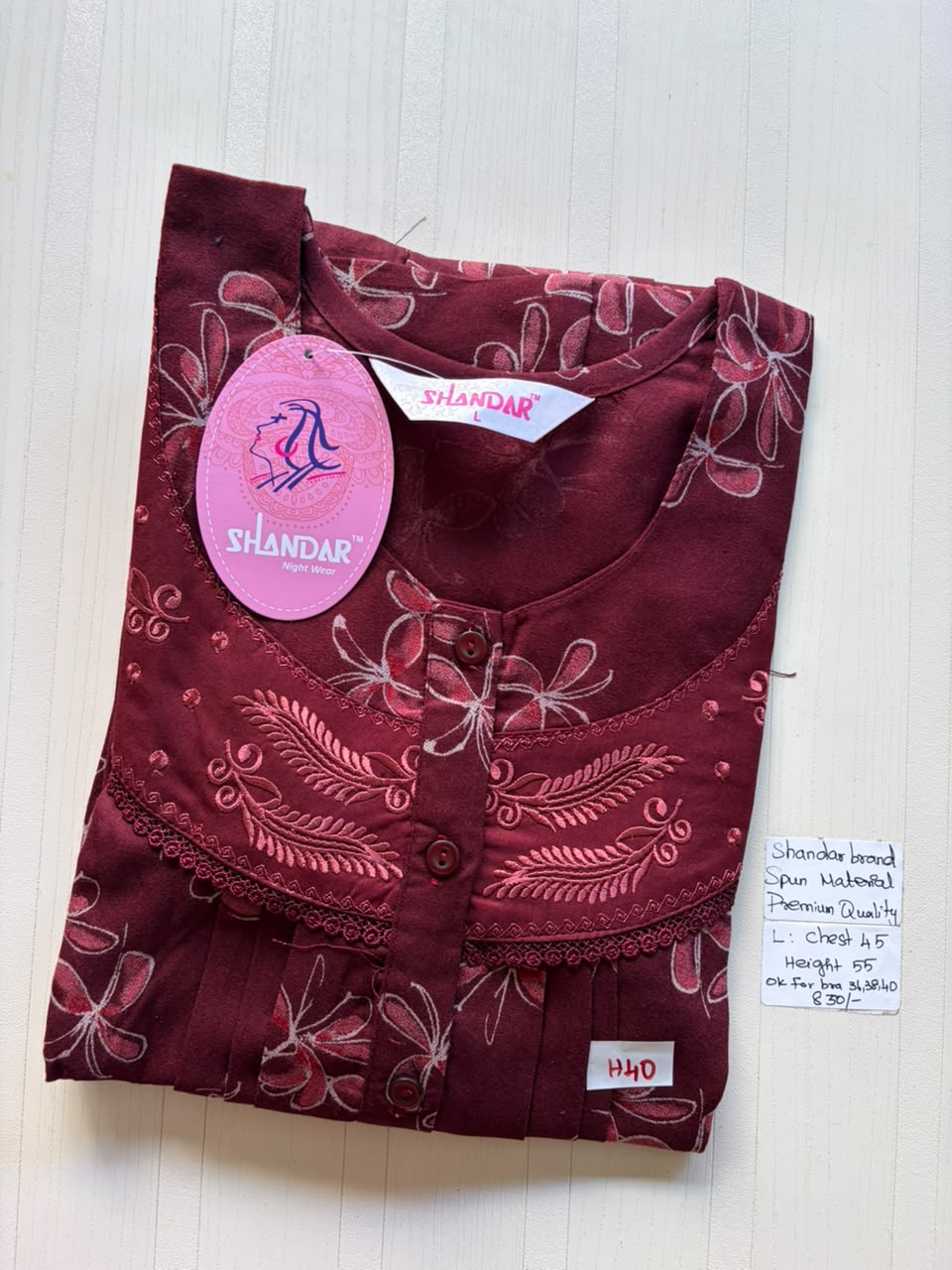 BSS 028 Shandar Spun nighty