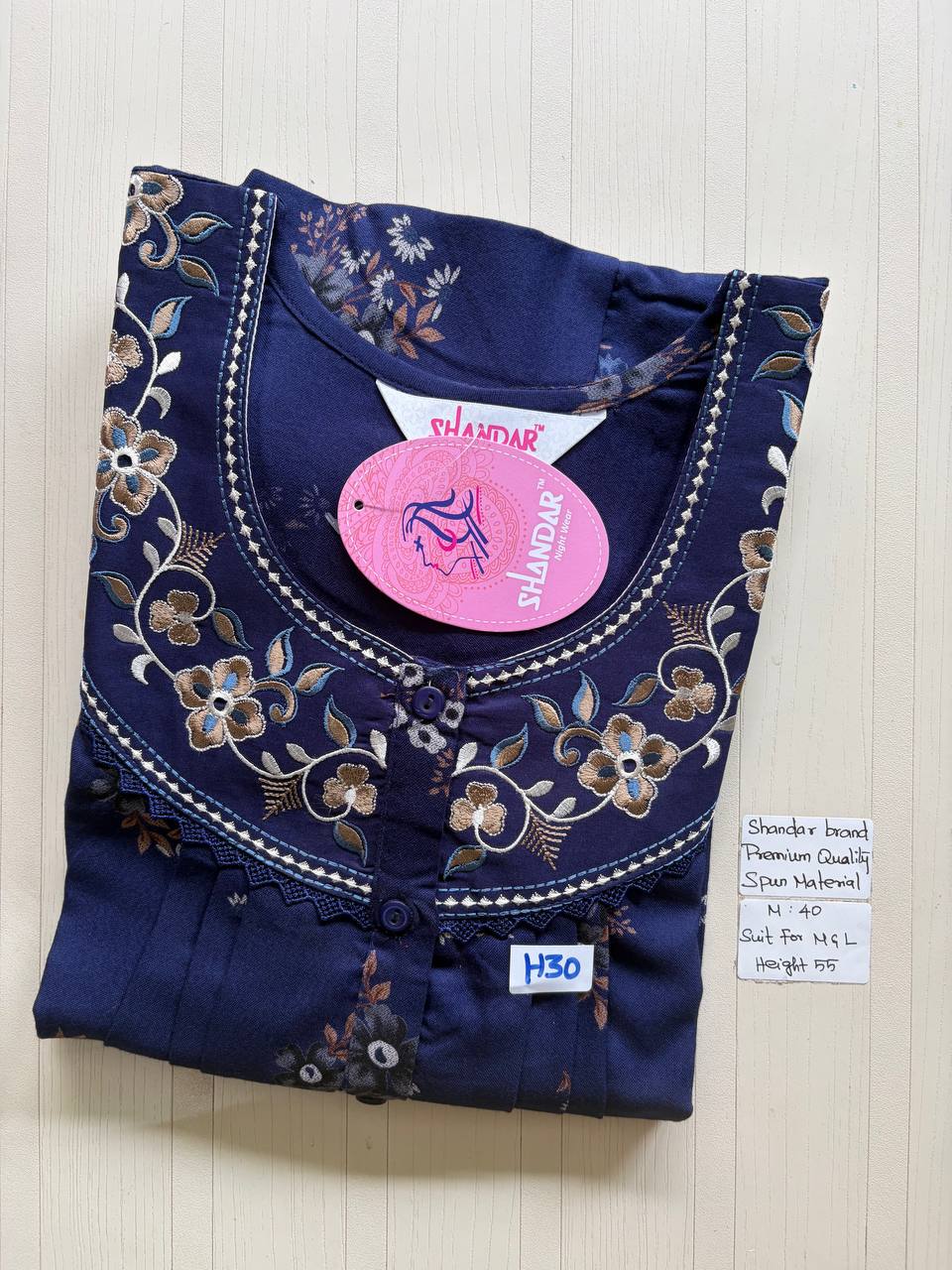 ASS105 Shandar Spun nighty