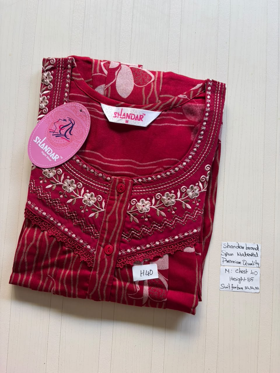 ASS 339 Shandar Spun nighty