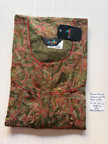 AASHP 299 Height Peacock Zip Nighty BP HP CPS DPS
