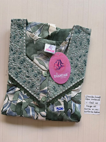 BSS 169 Shandar Spun nighty