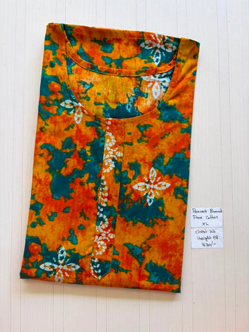AASHP016 Peacock Pleats Zip Nighty HP BP
