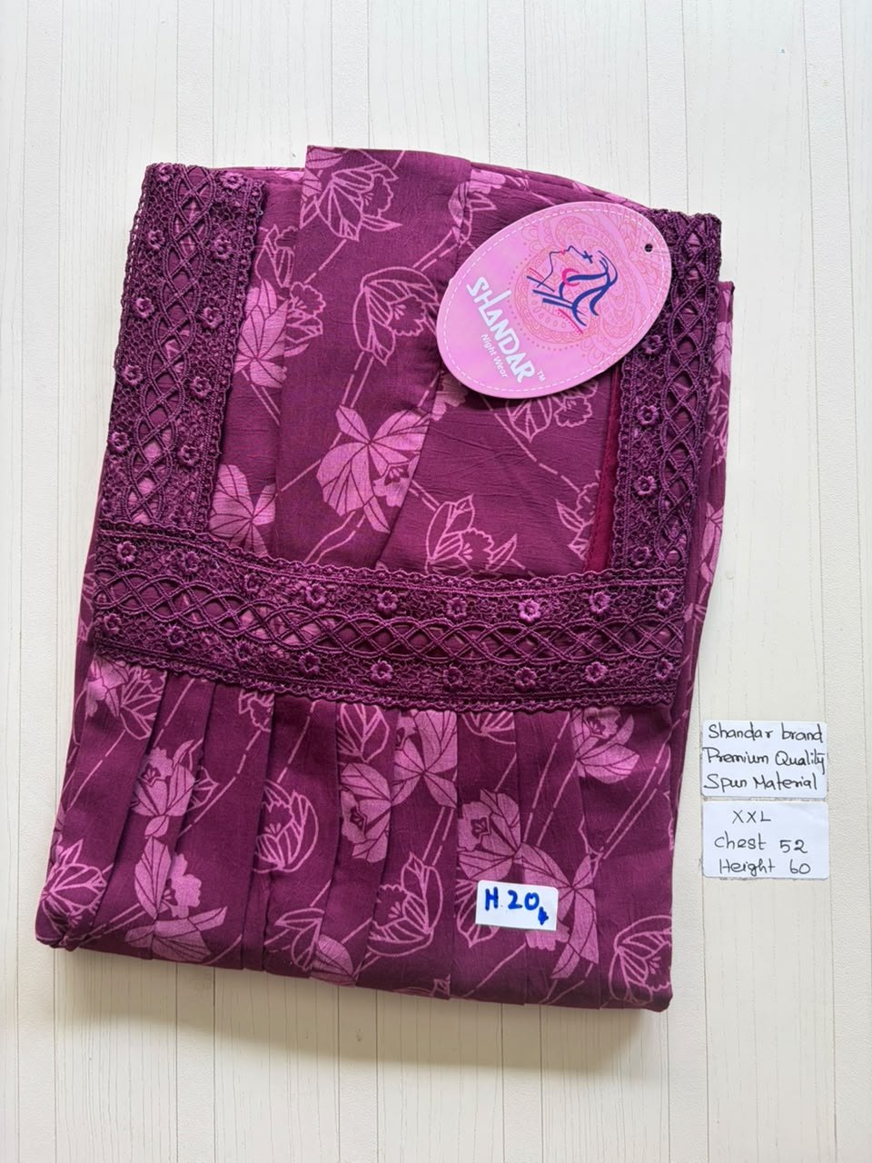 DSS065 Height Shandar Spun Nighty