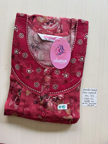 DSS 177 Height Shandar Spun nighty