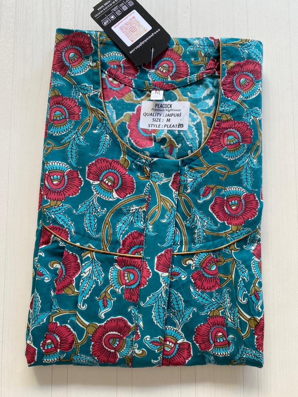 AASBP 145 Peacock Pleats Zip Nighty BP APS BPS CPS DPS