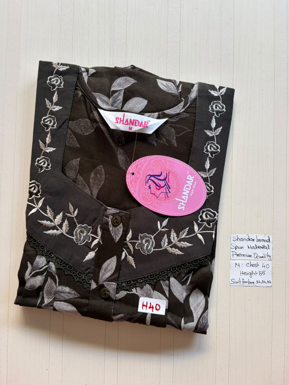 ASS 325 Shandar Spun nighty