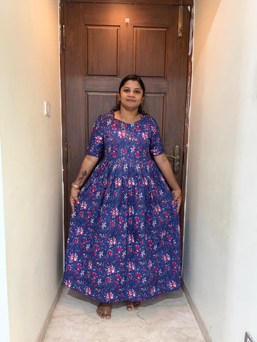 MFS 466 Height Peacock maxi frock YY1