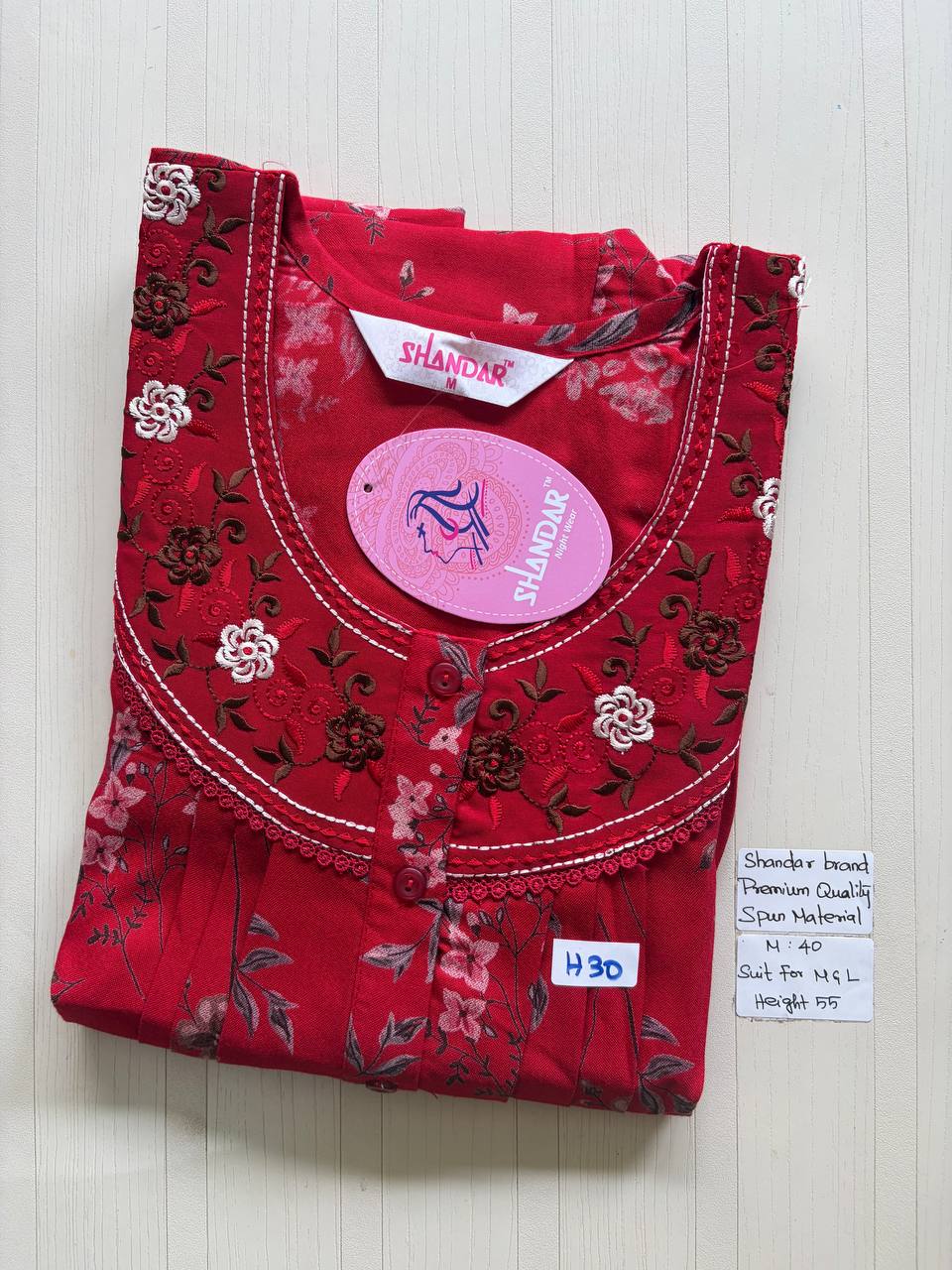 ASS092 Shandar Spun nighty