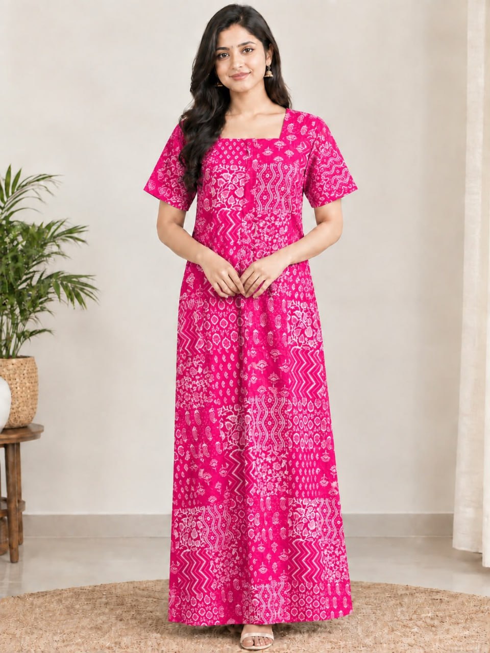 AASZ 334 Height Peacock Zip Nighty BP CPS