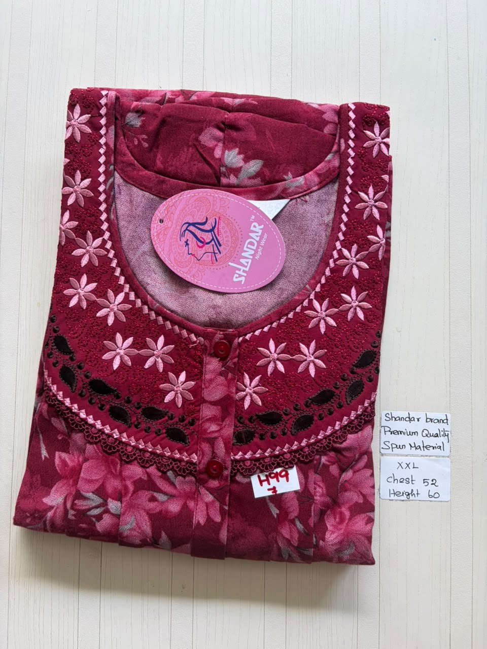 DSS075 Height Shandar Spun Nighty