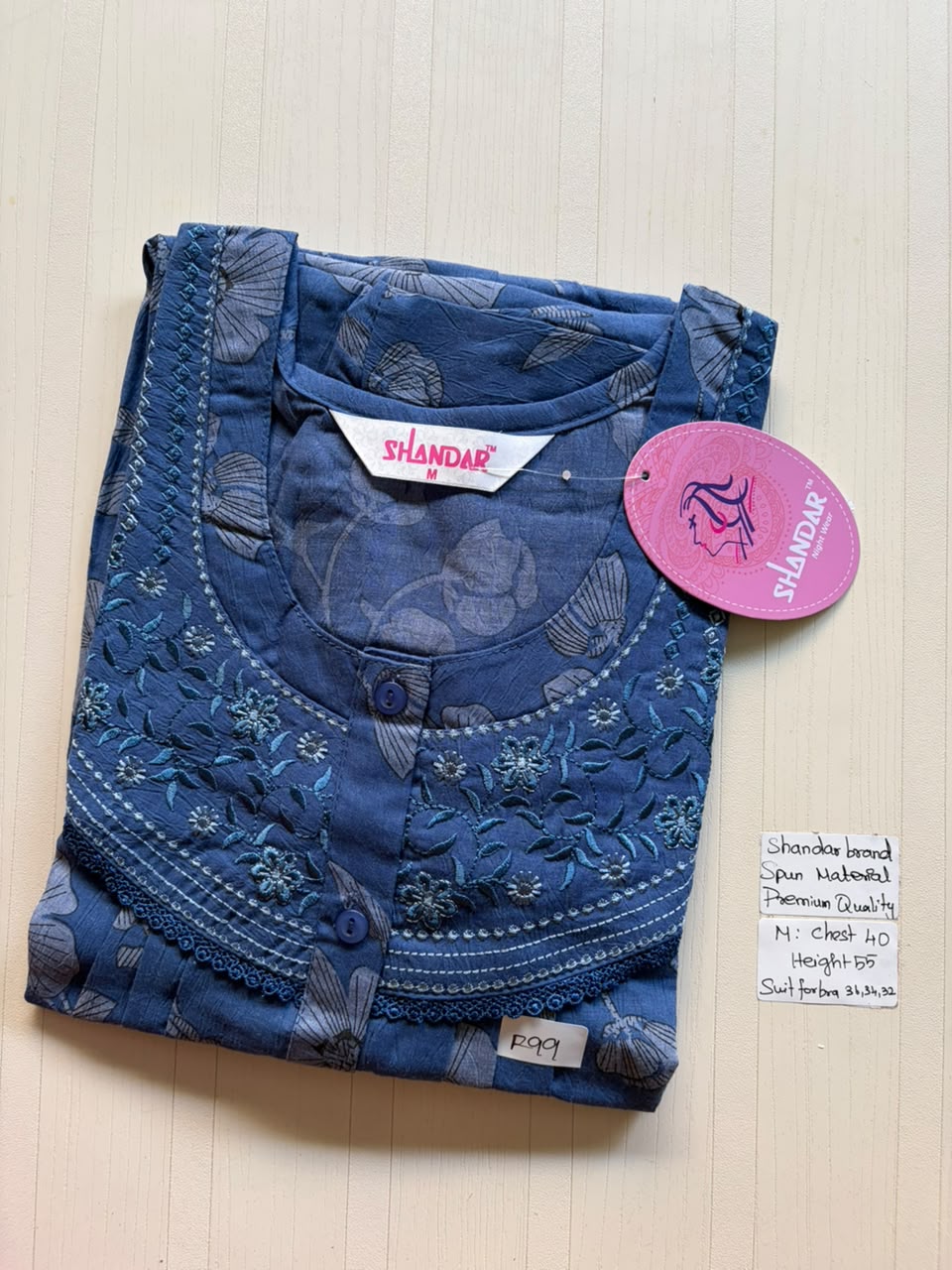 ASS 381 Shandar Spun nighty