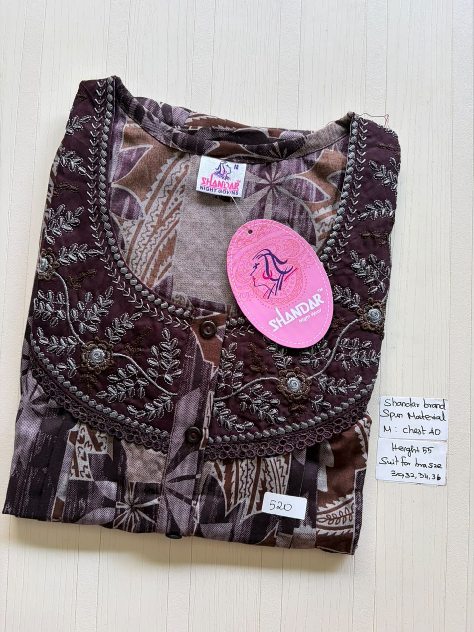 ASS 437 Shandar Spun nighty