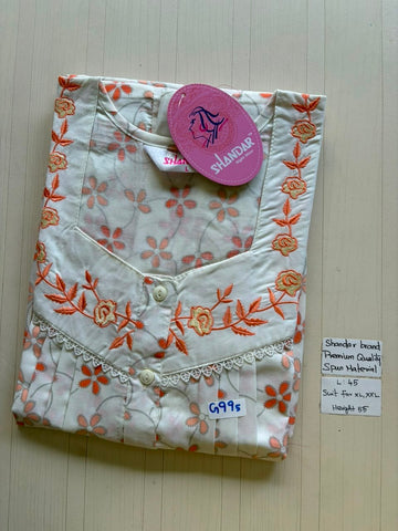 BS338 Shandar Spun nighty