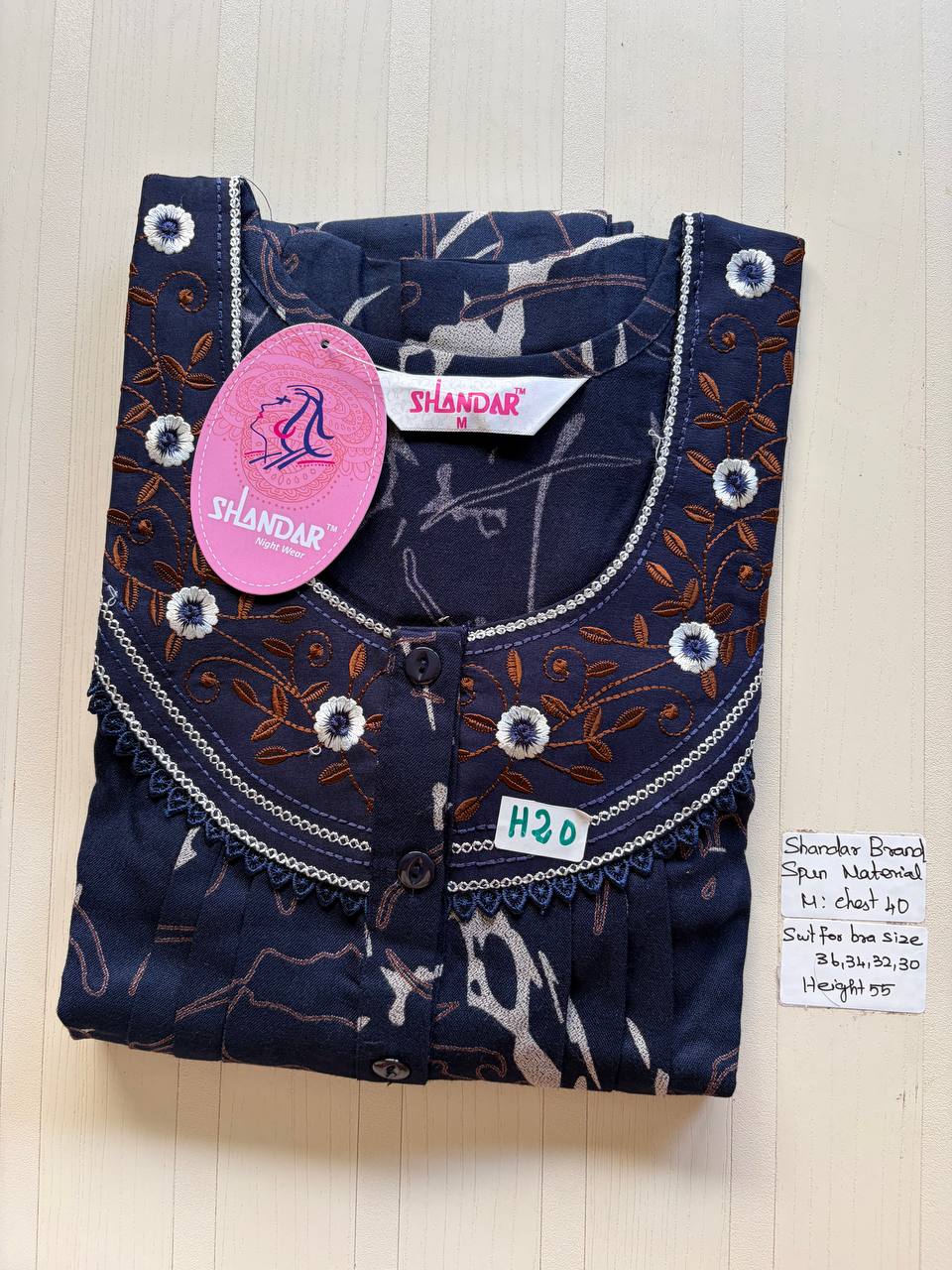 ASS 861 Shandar Spun nighty