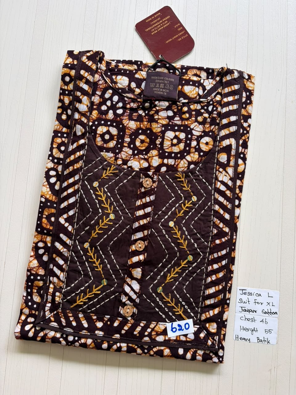 BJS 944 Jessica VV Batik Nighty