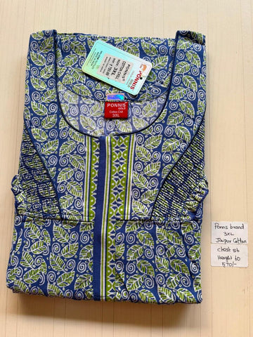 AASHP 130 Height Peacock Pleats Zip Nighty BP HP EPS