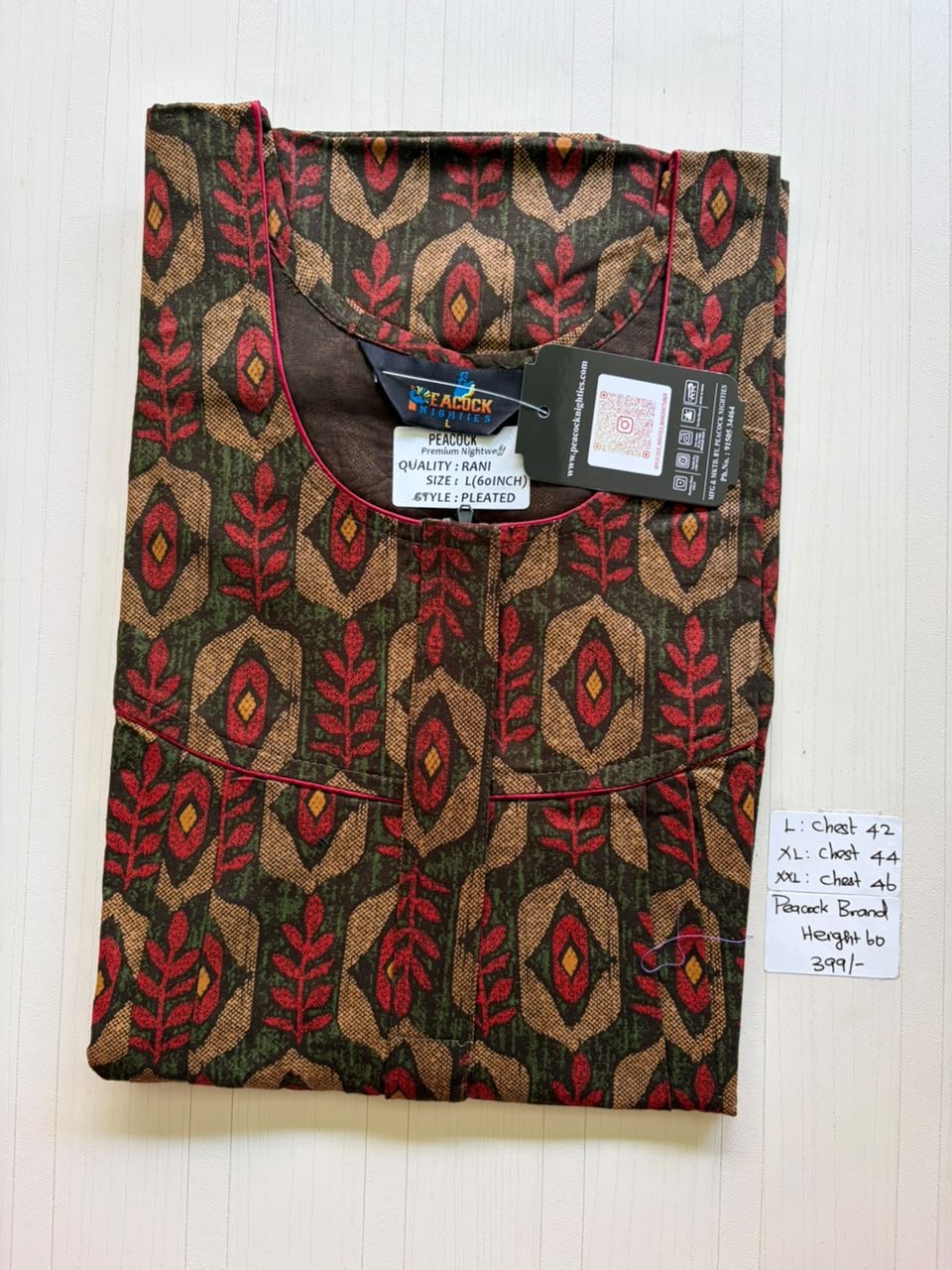 AAS5124 Peacock pleats Zip premium quality BP HP DD LPS CPS DPS
