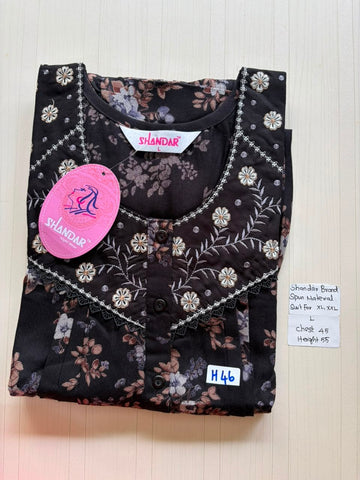 BSS 586 Shandar Spun nighty