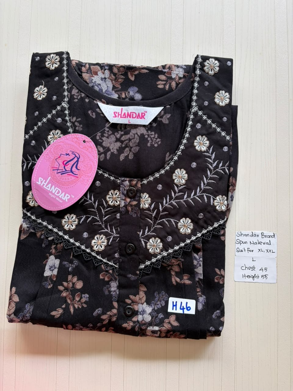 BSS 586 Shandar Spun nighty