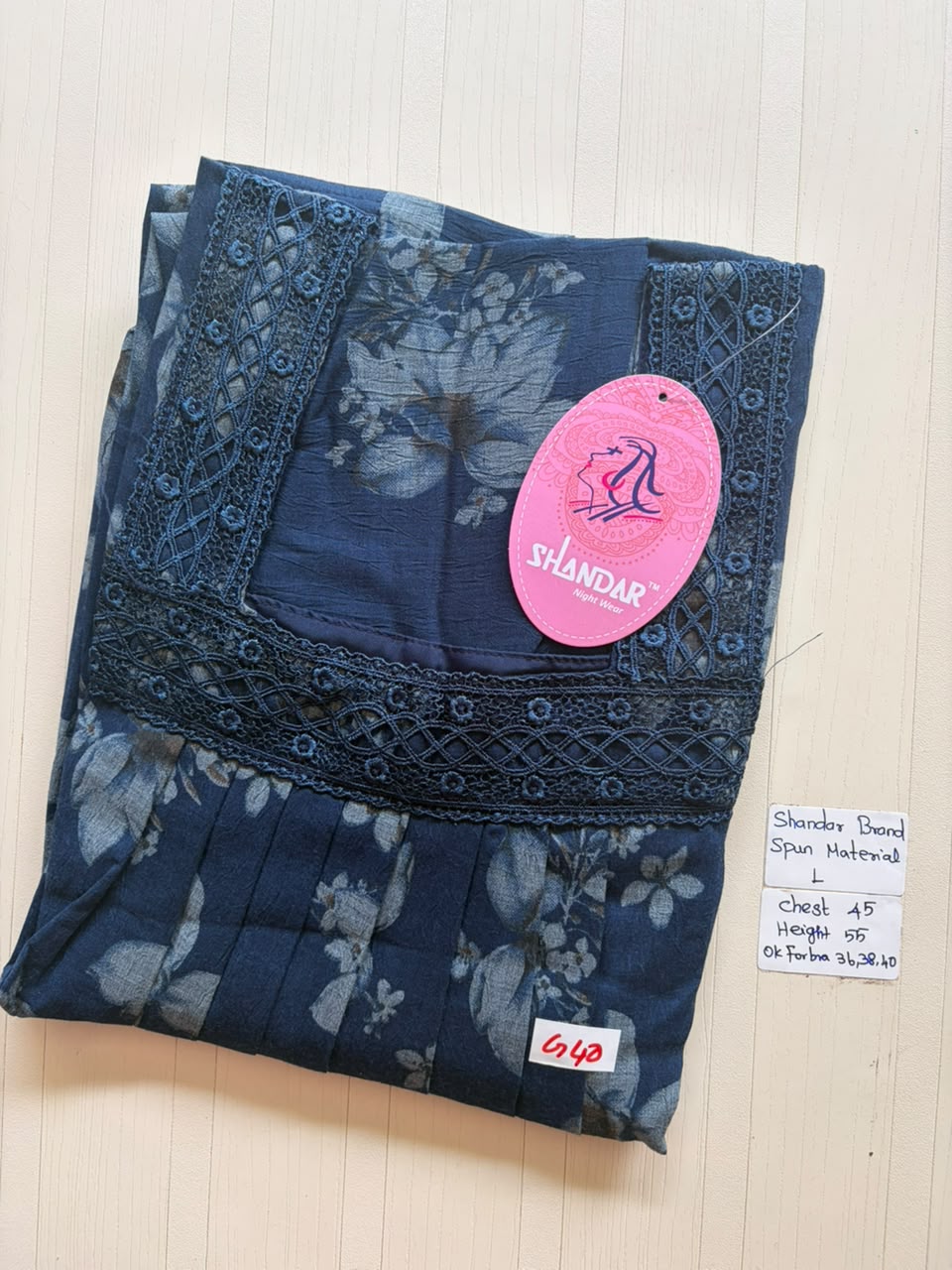 BSS 262 Shandar Spun nighty