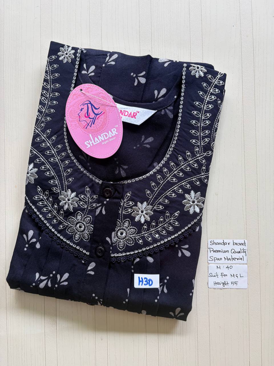 ASS105 Shandar Spun nighty