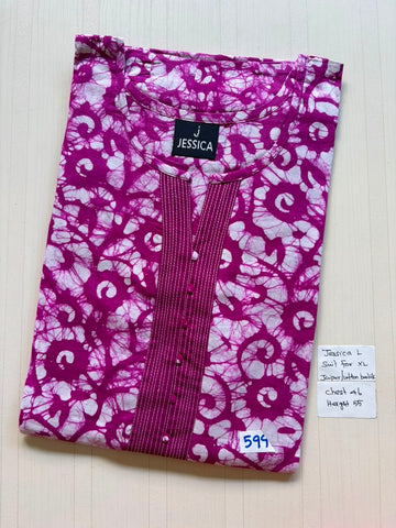 BJS 1059 Jessica VV AL Batik Nighty 550