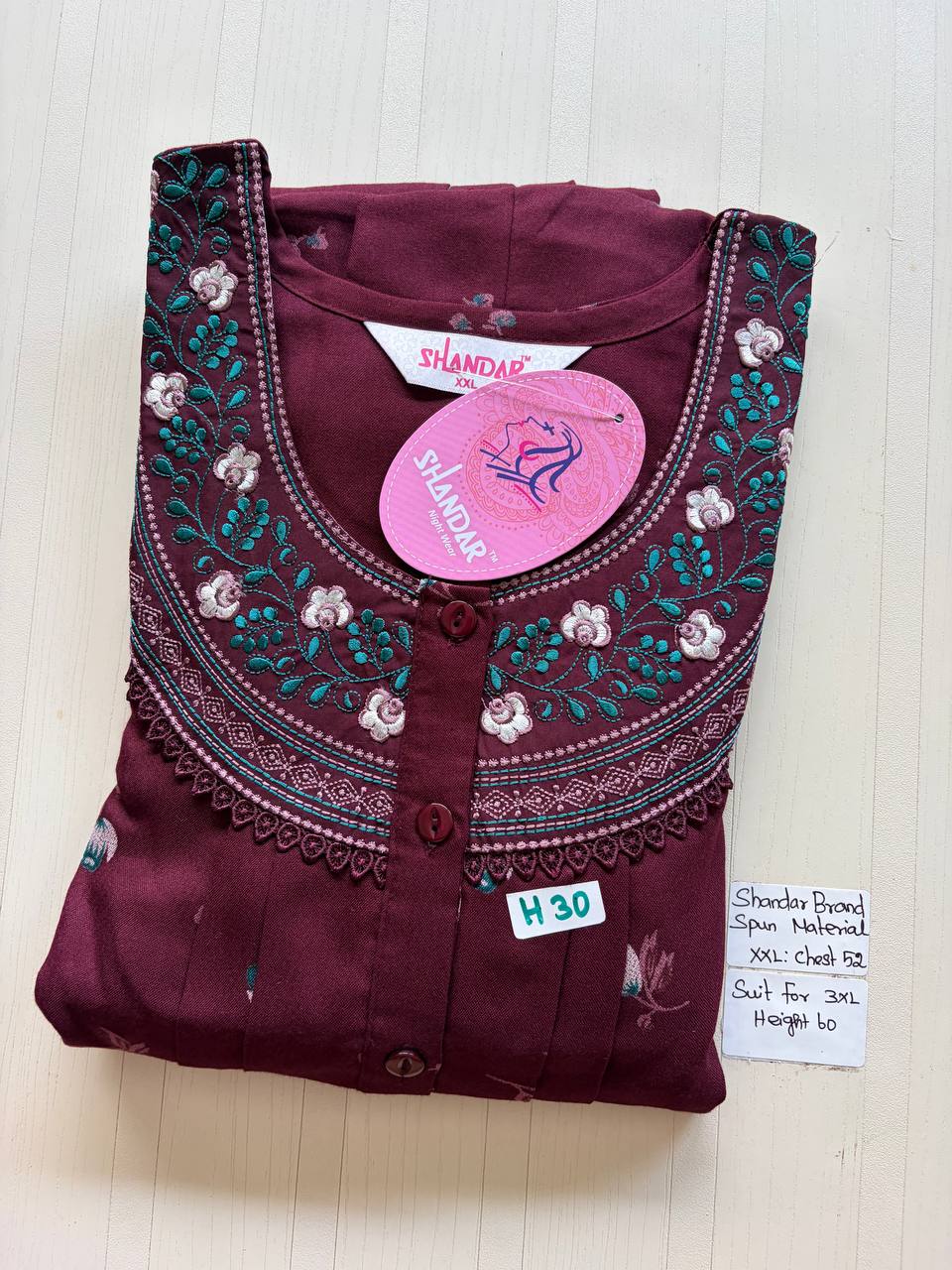 Dss 378 Shandar Spun nighty