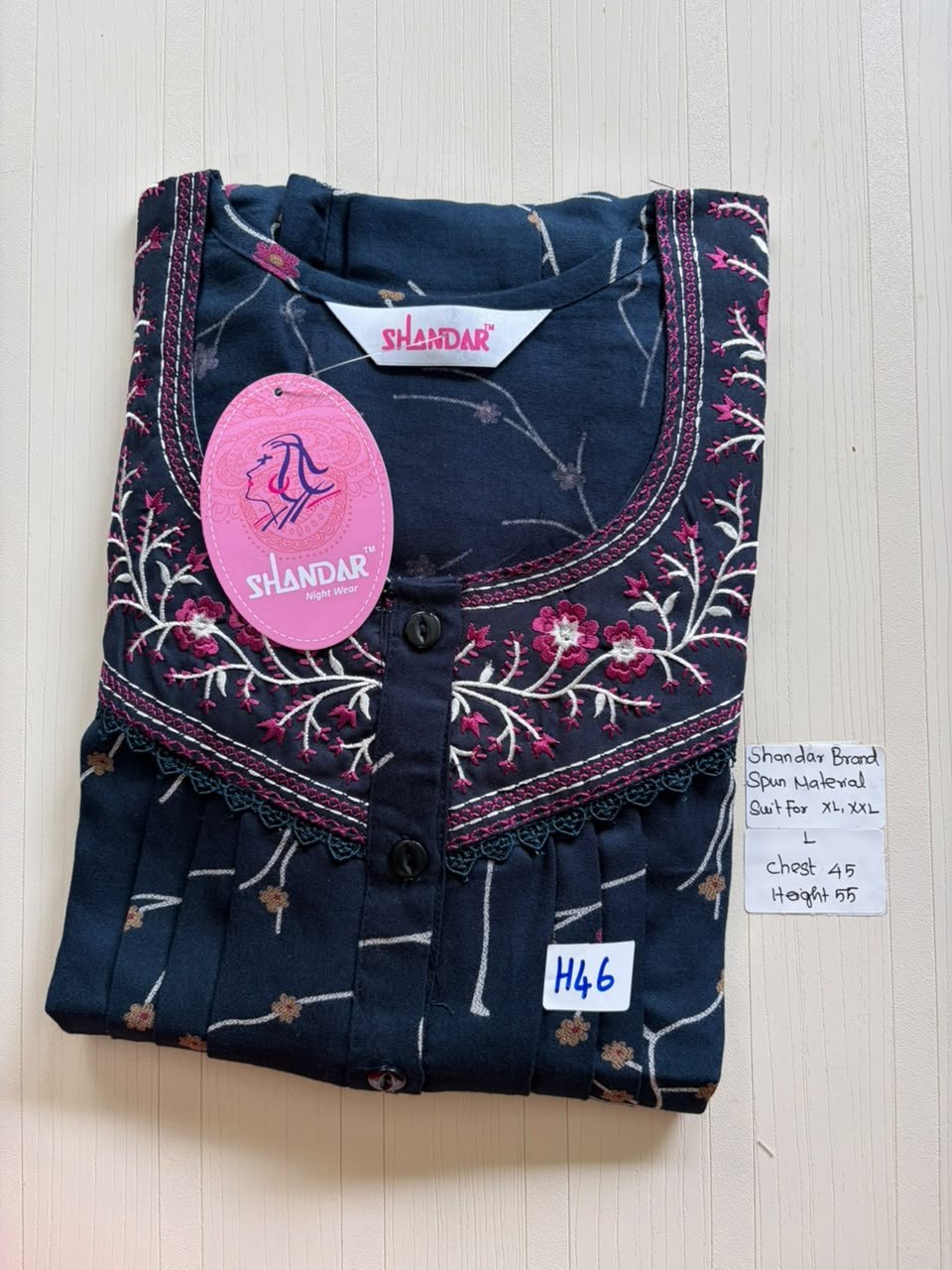 BSS 573 Shandar Spun nighty
