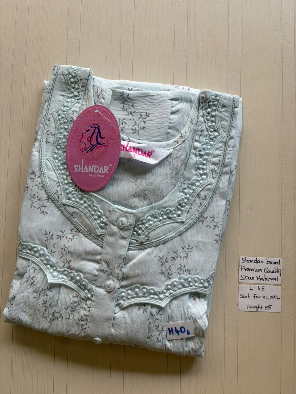 BS392 Shandar Spun nighty