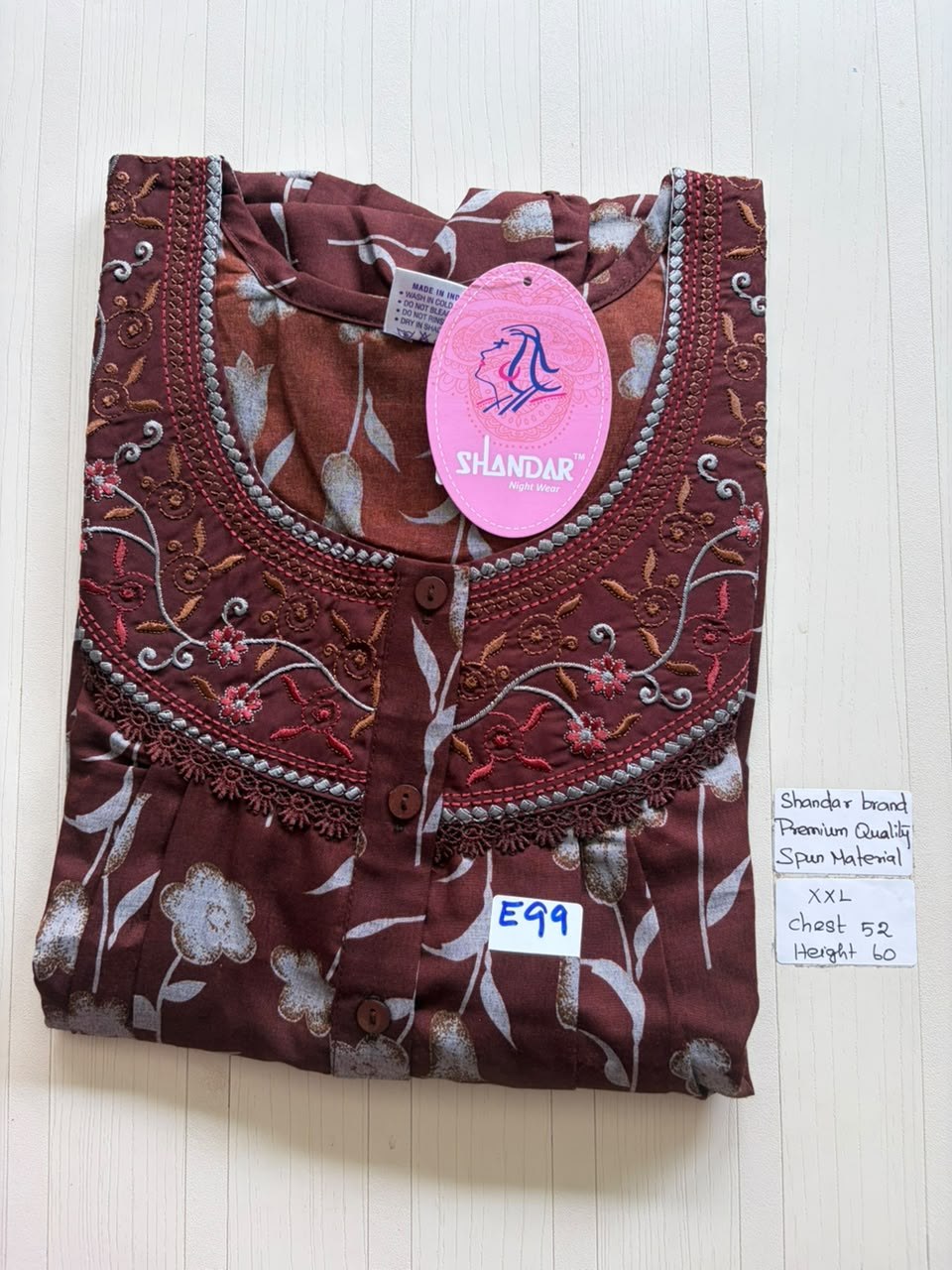 DSS135 Height Shandar Spun Nighty