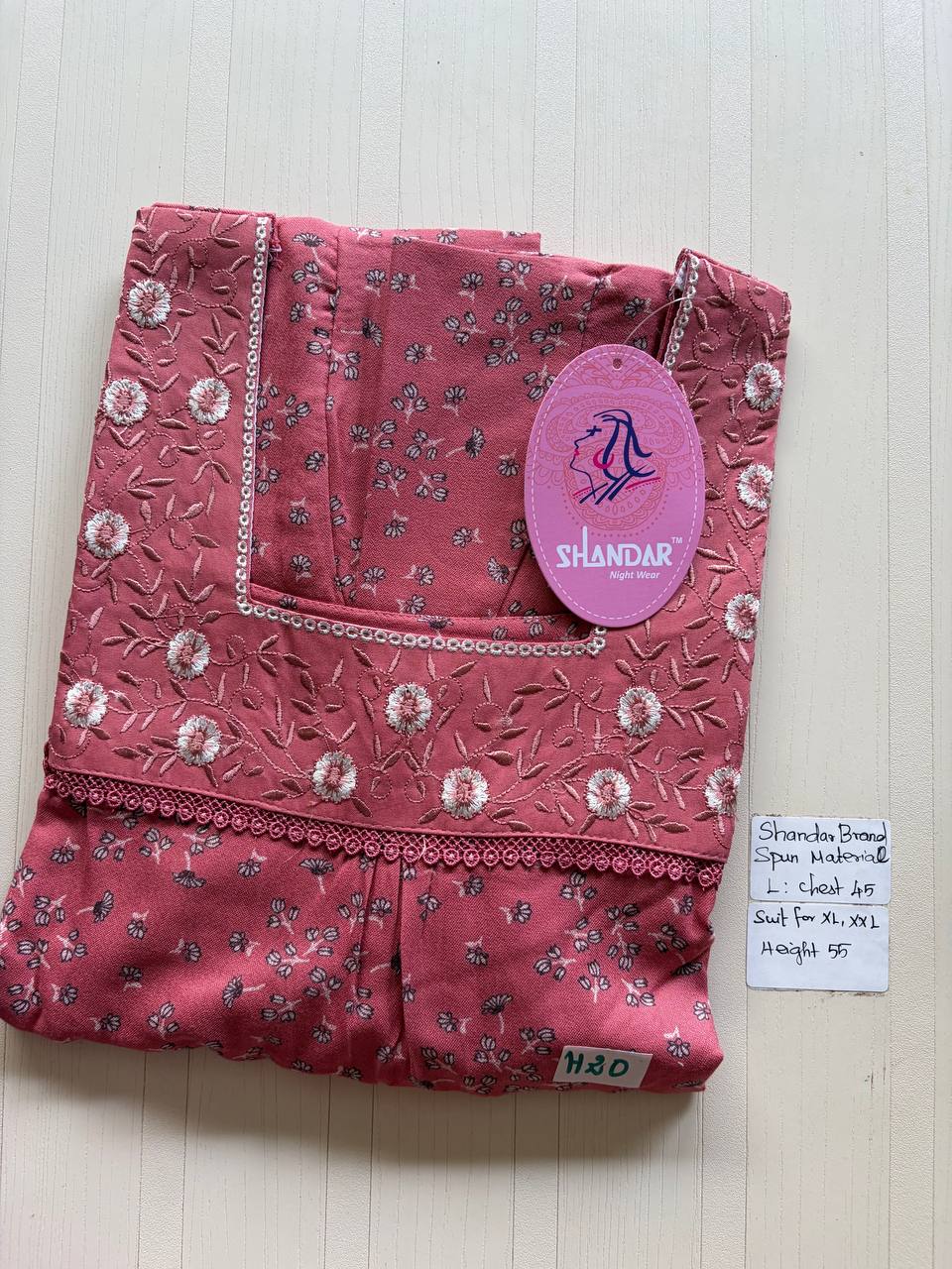 bss 336 Shandar Spun nighty