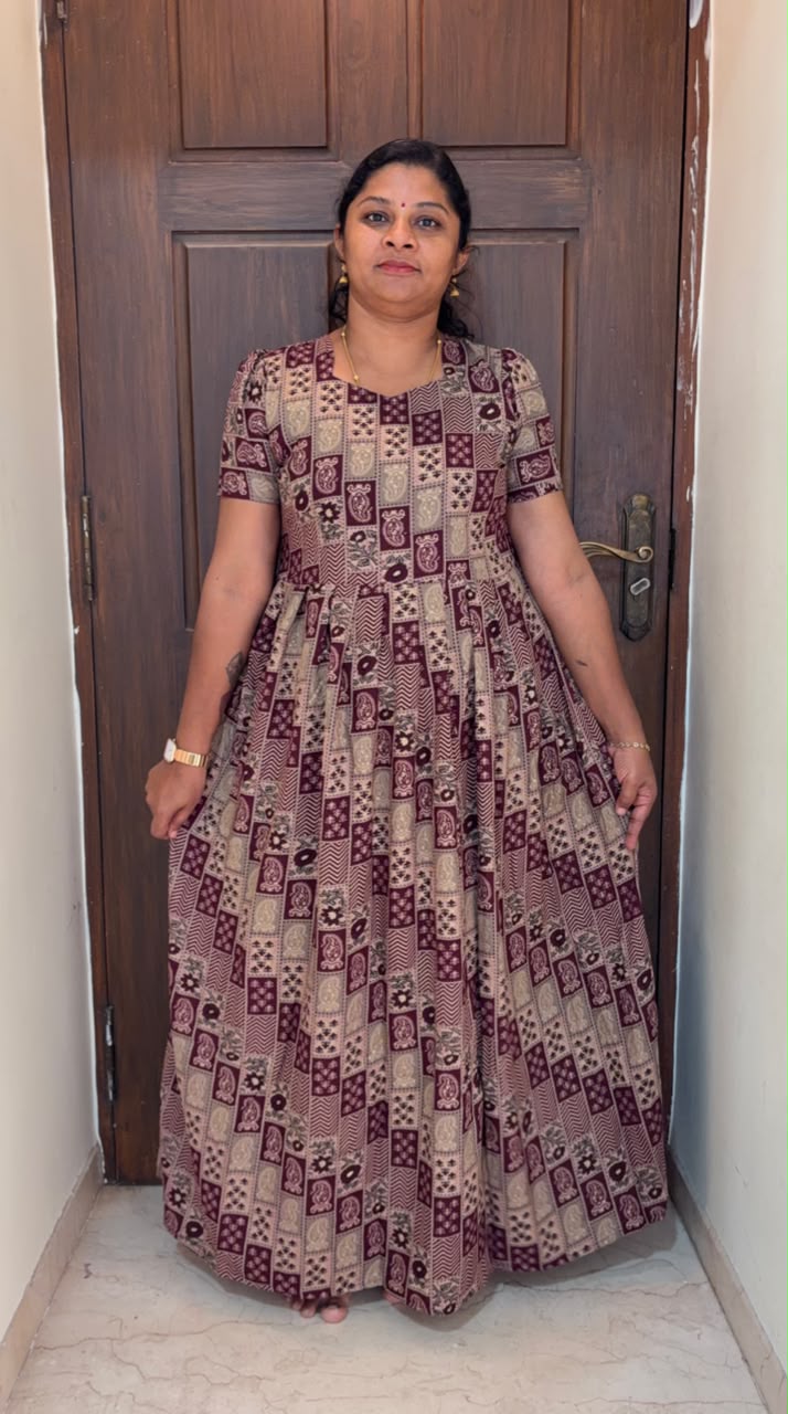 MFS166 Peacock maxi frock YY1