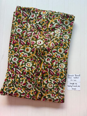AASBP 501 Peacock Pleats Zip Nighty BP BPS CPS DPS