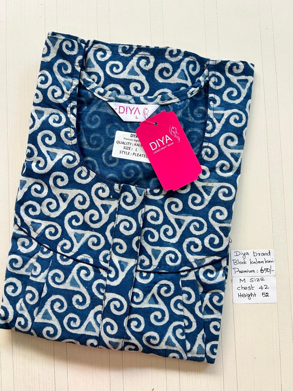 MKS004 Block Kalamkari peacock Pleats zip DD