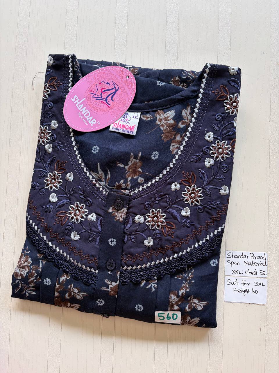 Dss 322 Shandar Spun nighty