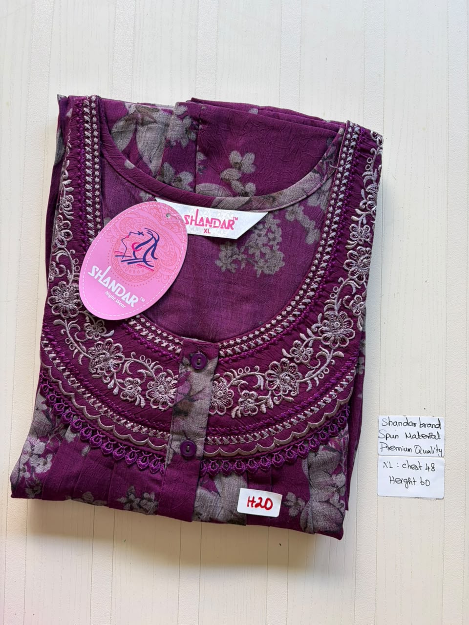 CSS 389 Height Shandar Spun nighty