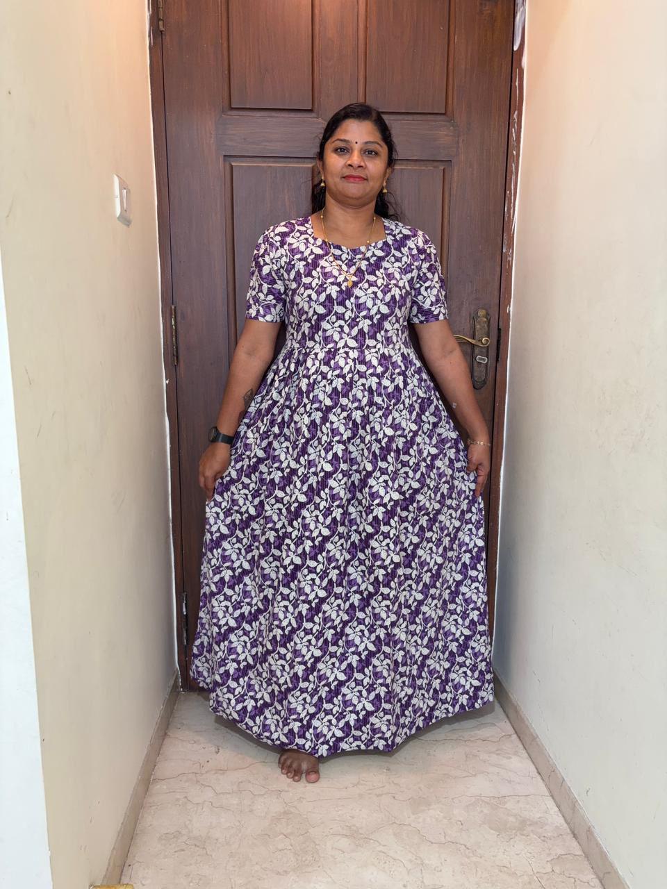 MFS 455 Height Peacock maxi frock YY1 YY2