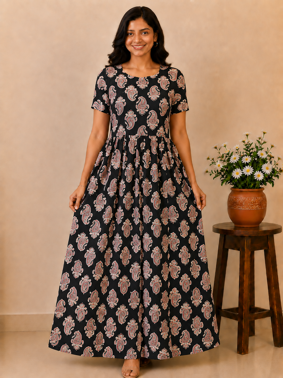 MFS 360 Peacock Height Maxi Frock YY1 YY2