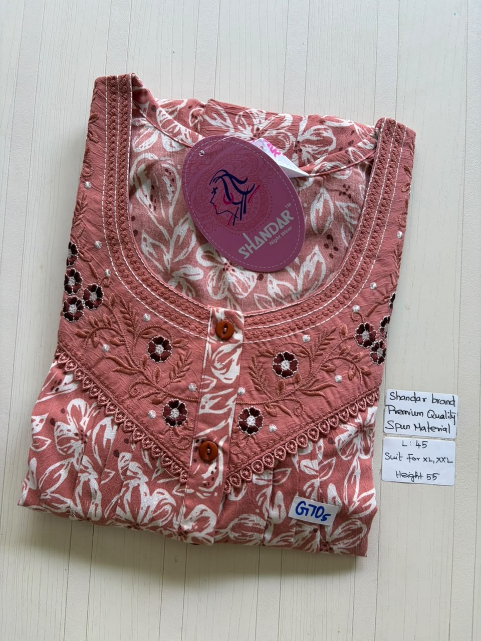 BS219 Shandar Spun nighty