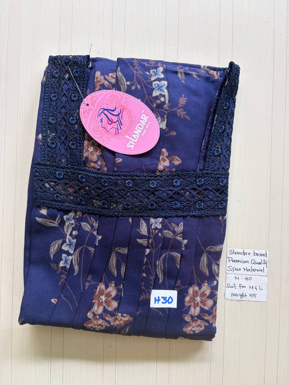 ASS142 Shandar Spun nighty