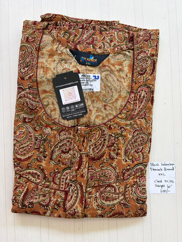 CKS032 Height Block Kalamkari peacock Pleats zip DD