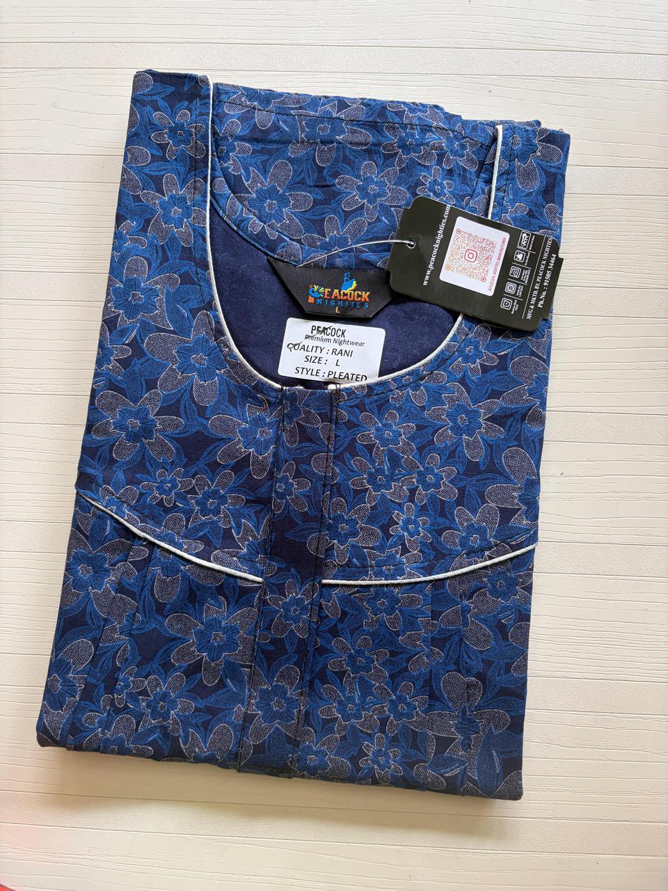 AASBP 160 Peacock Pleats Zip Nighty BP BPS