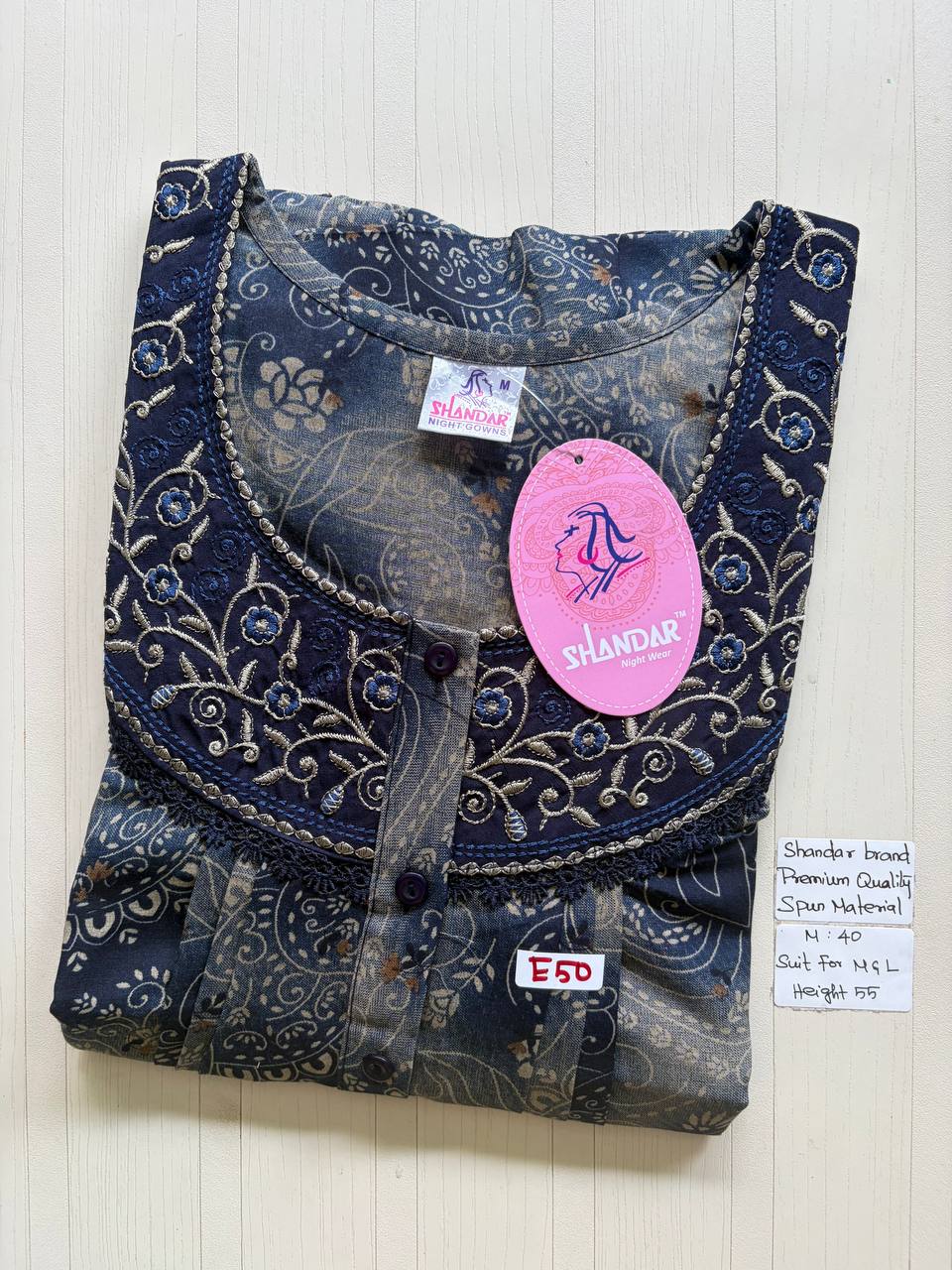 ASS194 Shandar Spun nighty