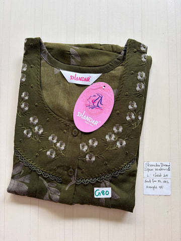 bss 392 Shandar Spun nighty