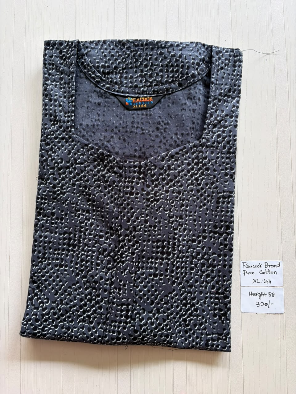 AASZ 285 Height Peacock Zip Nighty BP CPS
