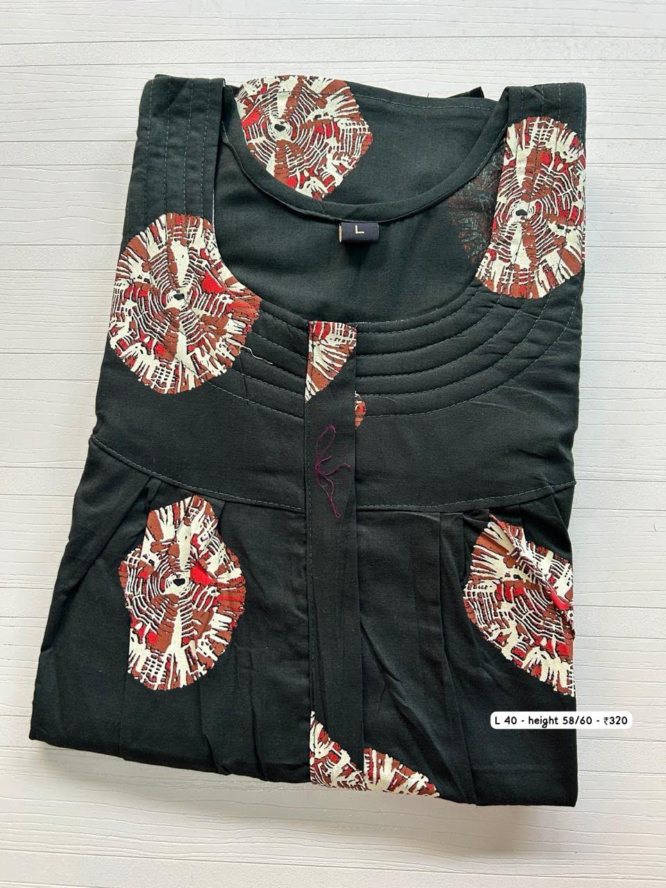 AASHP 073 Height Peacock Pleats Zip Nighty BP HP