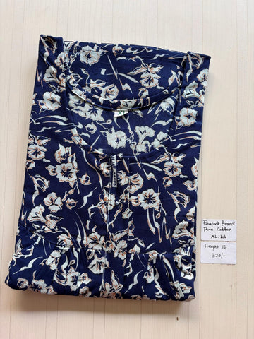 AASBP 279 Peacock Pleats Zip Nighty BP CPS